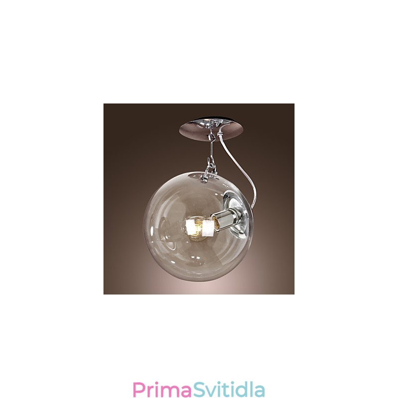 Moderní eloxované závěsné světlo v mini stylu Globe