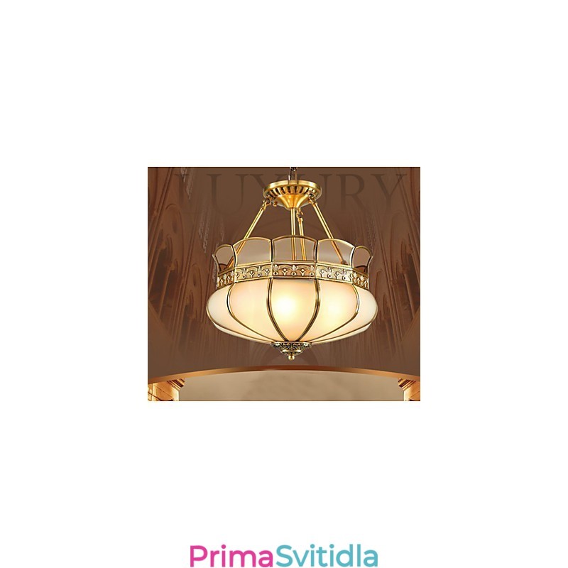 Klasická měděná polostropní lampa Copper Porch