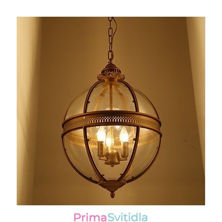 Železný bronz lustr lampy sklo Železný bronz lustr lampy sklo