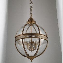 Železný bronz lustr lampy sklo