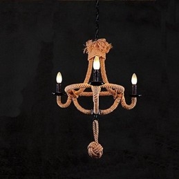 Tradiční klasický rustikální Lodge Vintage Retro Country Malba Kovový lustr