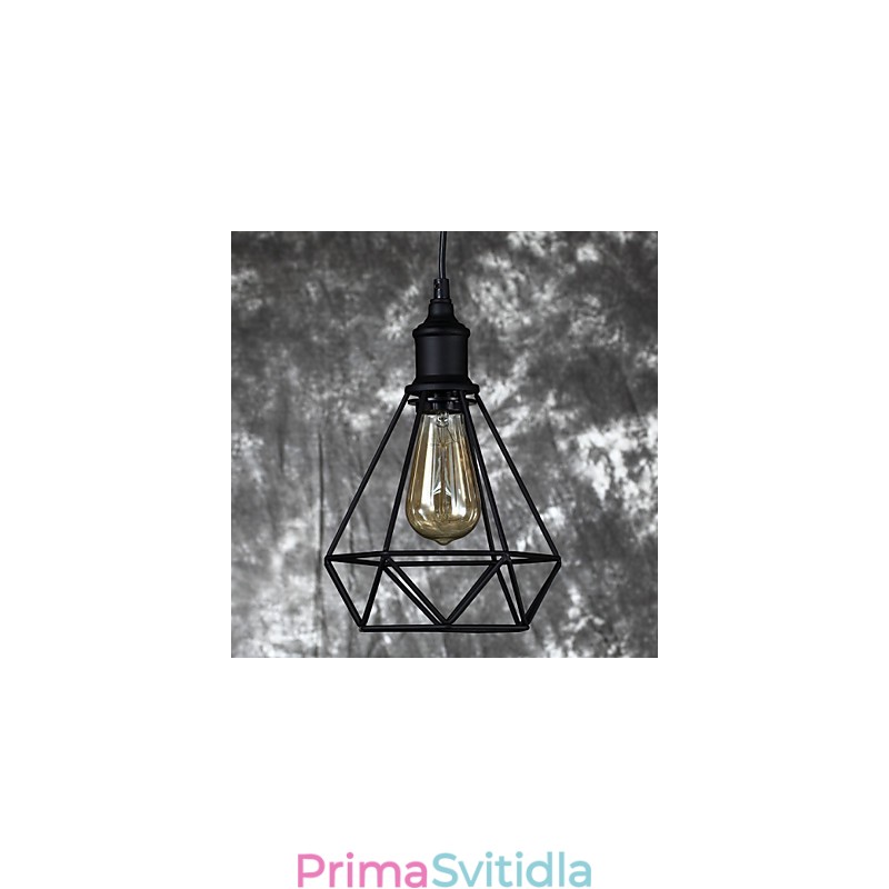 Americký malý ocelový přívěsek na klec Vintage retro DIY kapkové světlo průmyslové svítidlo pro domácí dekoraci