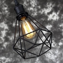 Americký malý ocelový přívěsek na klec Vintage retro DIY kapkové světlo průmyslové svítidlo pro domácí dekoraci