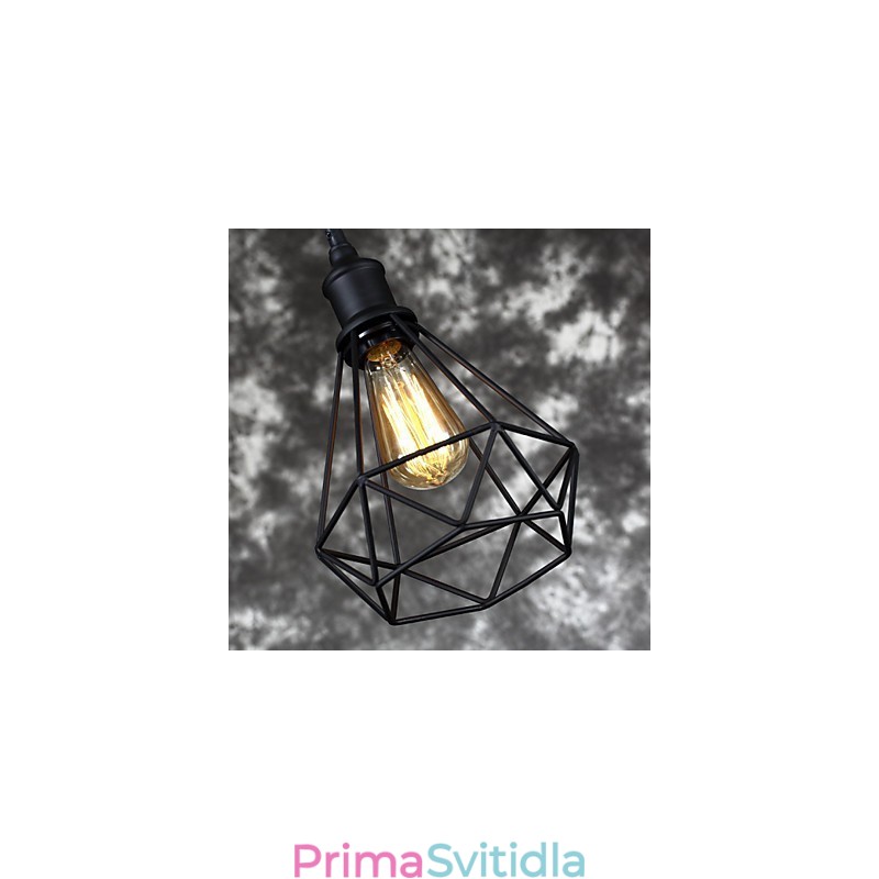 Americký malý ocelový přívěsek na klec Vintage retro DIY kapkové světlo průmyslové svítidlo pro domácí dekoraci