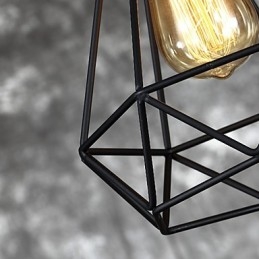 Americký malý ocelový přívěsek na klec Vintage retro DIY kapkové světlo průmyslové svítidlo pro domácí dekoraci