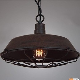 1 Light Vintage kovové závěsné svítidlo