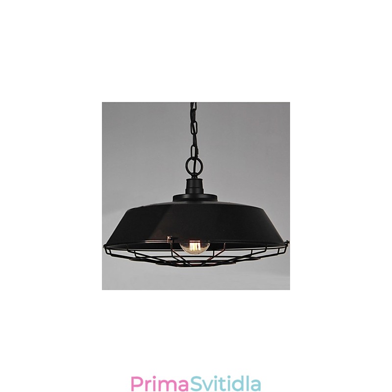 1 Light Vintage kovové závěsné svítidlo