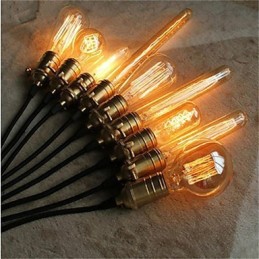 Americká retro minimalistická jednoduchá měděná lustrová lampa