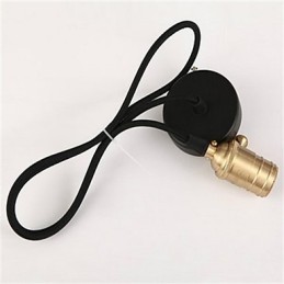 Americká retro minimalistická jednoduchá měděná lustrová lampa
