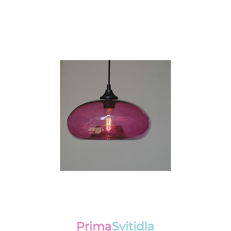 Moderní charakteristický přívěsek 1 světlo s průhledným stínidlem
