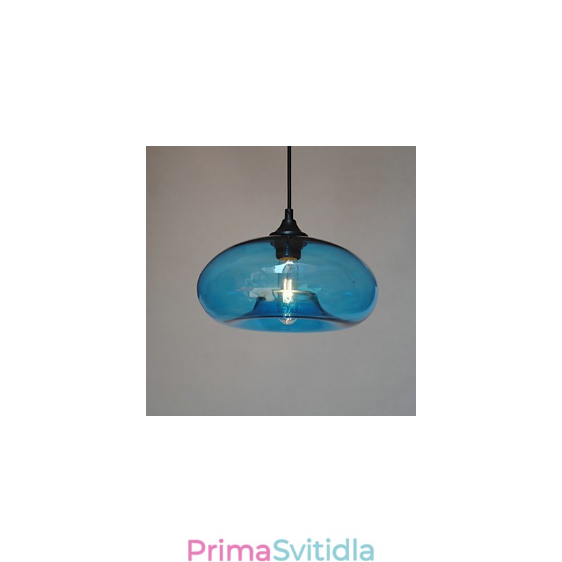 Moderní charakteristický přívěsek 1 světlo s průhledným stínidlem