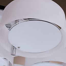 Moderní moderní chromový kovový lustr zapuštěný držák