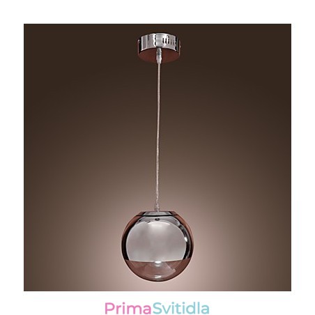 Moderní moderní závěsné svítidlo v mini stylu Globe z chromového kovu Moderní moderní závěsné svítidlo v mini stylu Globe z chromového kovu
