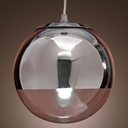 Moderní moderní závěsné svítidlo v mini stylu Globe z chromového kovu
