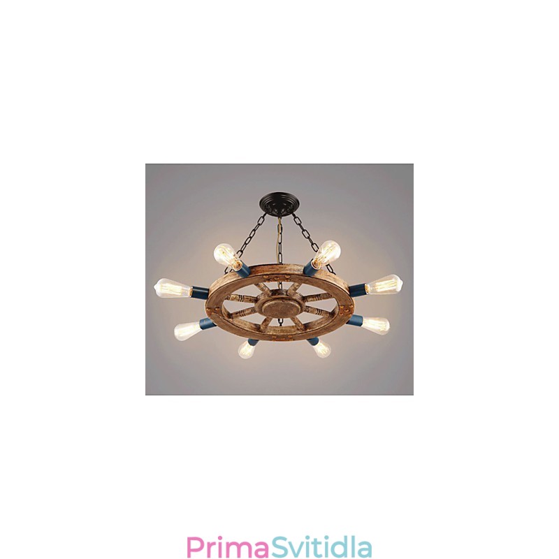 Nostalgický lustr z železné pryskyřice