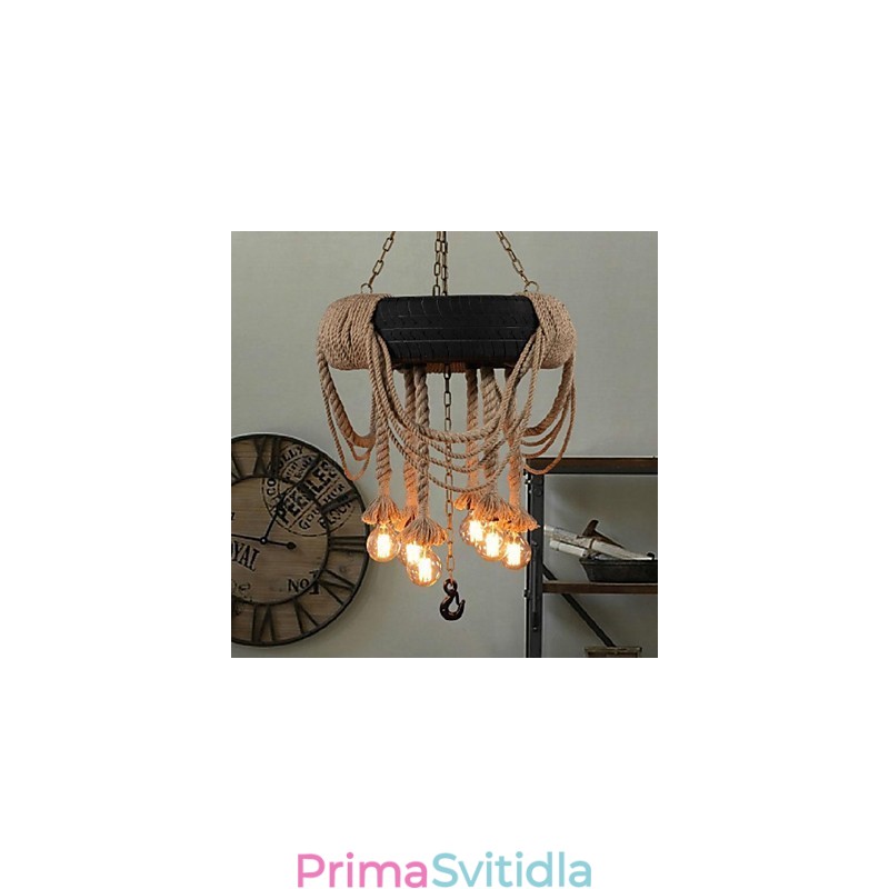 Vintage malířské plastové závěsné světlo