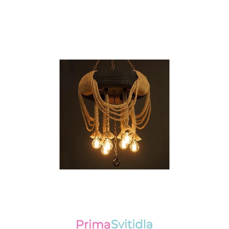 Vintage malířské plastové závěsné světlo