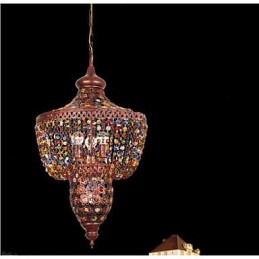 Středomořská barevná křišťálová lampa Jihovýchodní Asie černé světlo