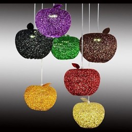 Tkaný hliníkový lustr se sedmi hlavovými lampami Apple