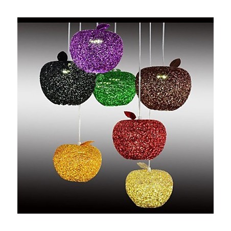 Tkaný hliníkový lustr se sedmi hlavovými lampami Apple Tkaný hliníkový lustr se sedmi hlavovými lampami Apple