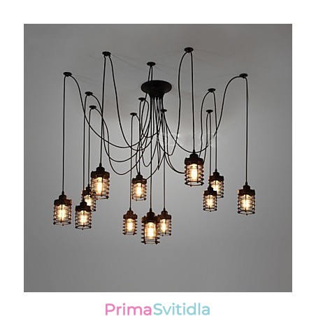 Vintage Edison Vícenásobné nastavitelné DIY stropní svítidlo Světlo Závěsné osvětlení Lustr Moderní elegantní průmyslové stolování Vintage Edison Vícenásobné nastavitelné DIY stropní svítidlo Světlo Závěsné osvětlení Lustr Moderní elegantní průmyslové stolování