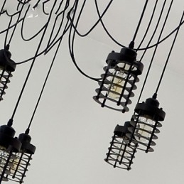 Vintage Edison Vícenásobné nastavitelné DIY stropní svítidlo Světlo Závěsné osvětlení Lustr Moderní elegantní průmyslové stolování