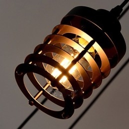 Vintage Edison Vícenásobné nastavitelné DIY stropní svítidlo Světlo Závěsné osvětlení Lustr Moderní elegantní průmyslové stolování
