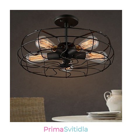 Loft Vintage kreativní osvětlení Lampy Minimalistický železný průmyslový ventilátor v americkém venkovském stylu Loft Vintage kreativní osvětlení Lampy Minimalistický železný průmyslový ventilátor v americkém venkovském stylu