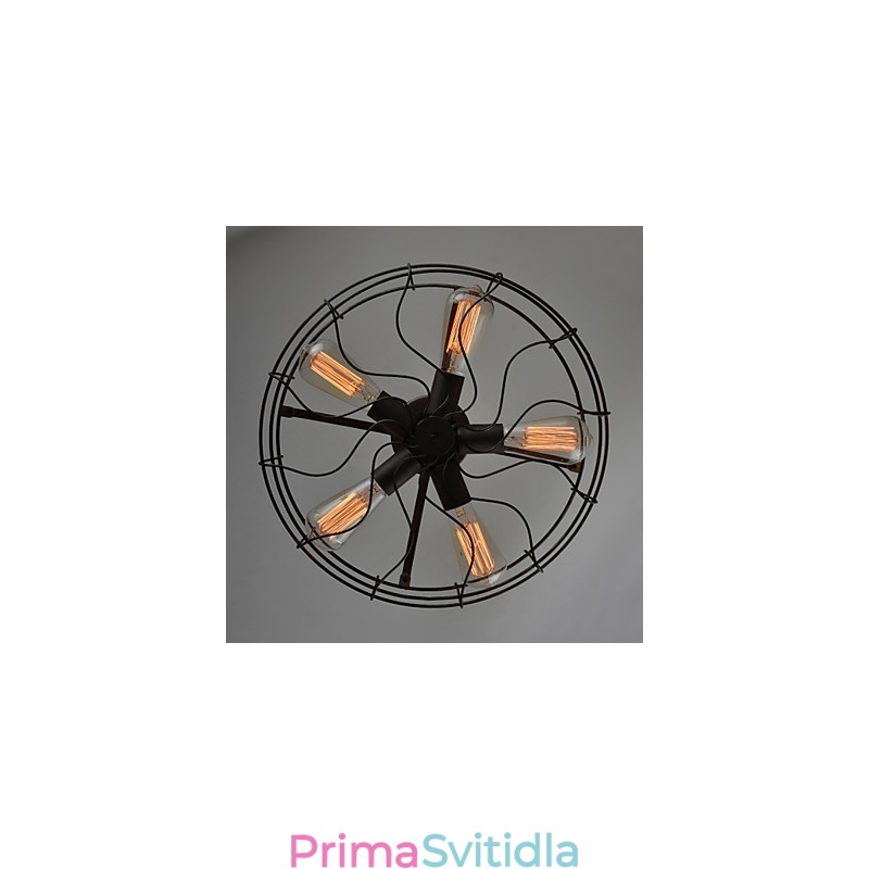Loft Vintage kreativní osvětlení Lampy Minimalistický železný průmyslový ventilátor v americkém venkovském stylu