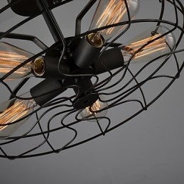 Loft Vintage kreativní osvětlení Lampy Minimalistický železný průmyslový ventilátor v americkém venkovském stylu