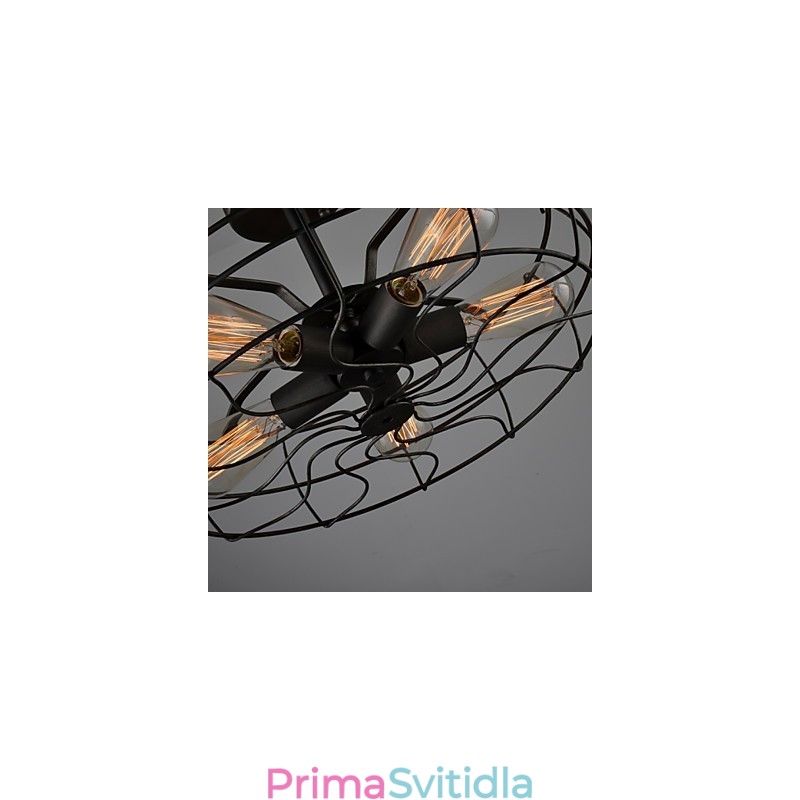 Loft Vintage kreativní osvětlení Lampy Minimalistický železný průmyslový ventilátor v americkém venkovském stylu