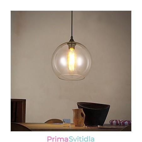 Creative Nordic Contracted Rural Glass Ball Single Head DropLight Creative Nordic Contracted Rural Glass Ball Single Head DropLight
