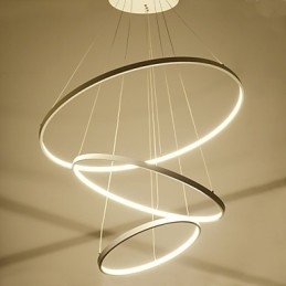Moderní design přívěsek světlo tři prsteny