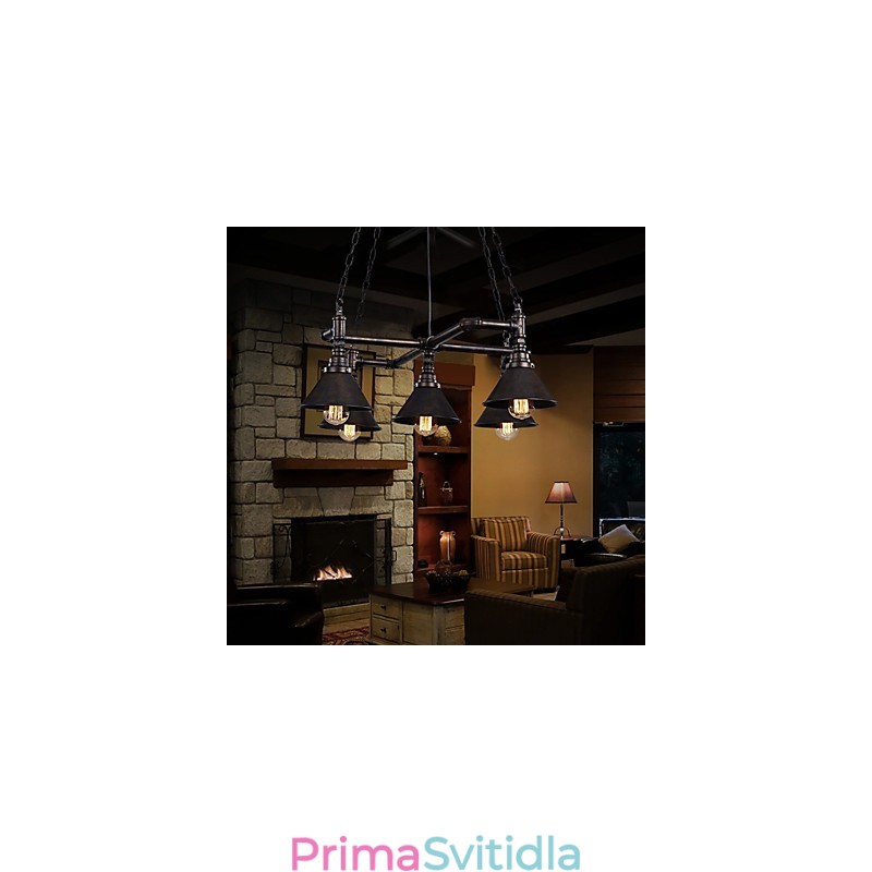 Retro klasická kovová stropní svítidla Jednoduché závěsné svítidlo Cafe závěsné svítidlo