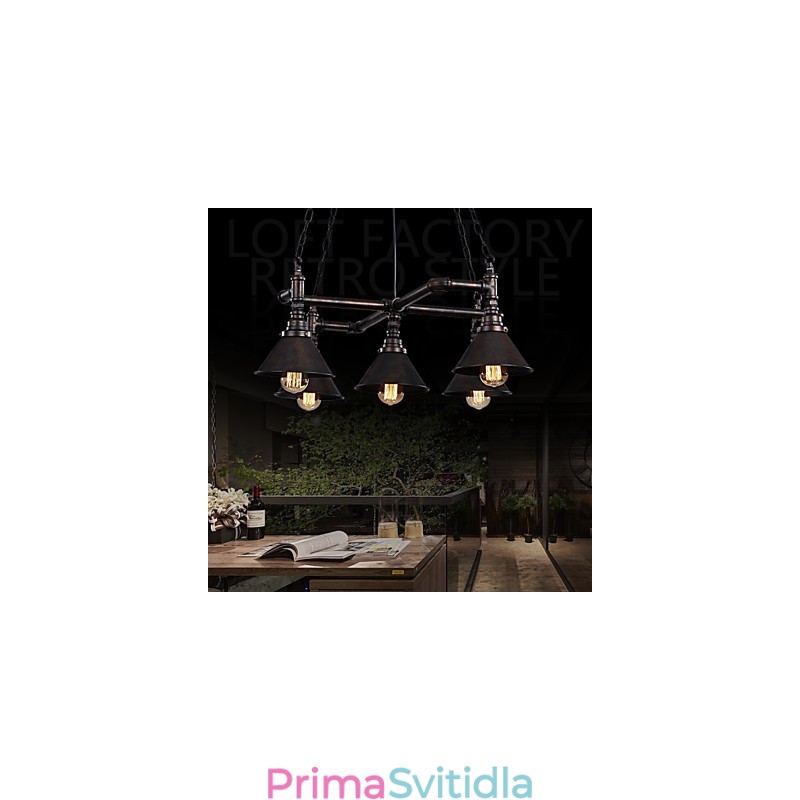 Retro klasická kovová stropní svítidla Jednoduché závěsné svítidlo Cafe závěsné svítidlo