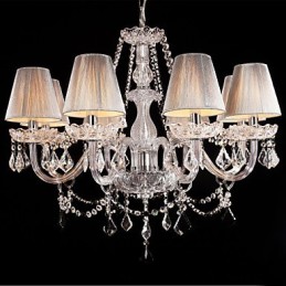 Lustr Crystal Luxury Modern Living 8 světel