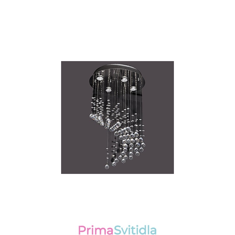 Moderní moderní křišťálový chromový kovový zapuštěný držák