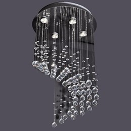 Moderní moderní křišťálový chromový kovový zapuštěný držák