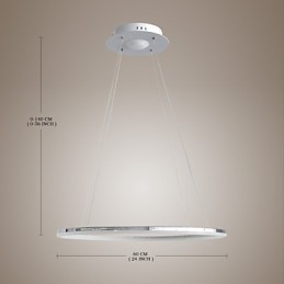 Závěsné světlo moderní design obývací prsten