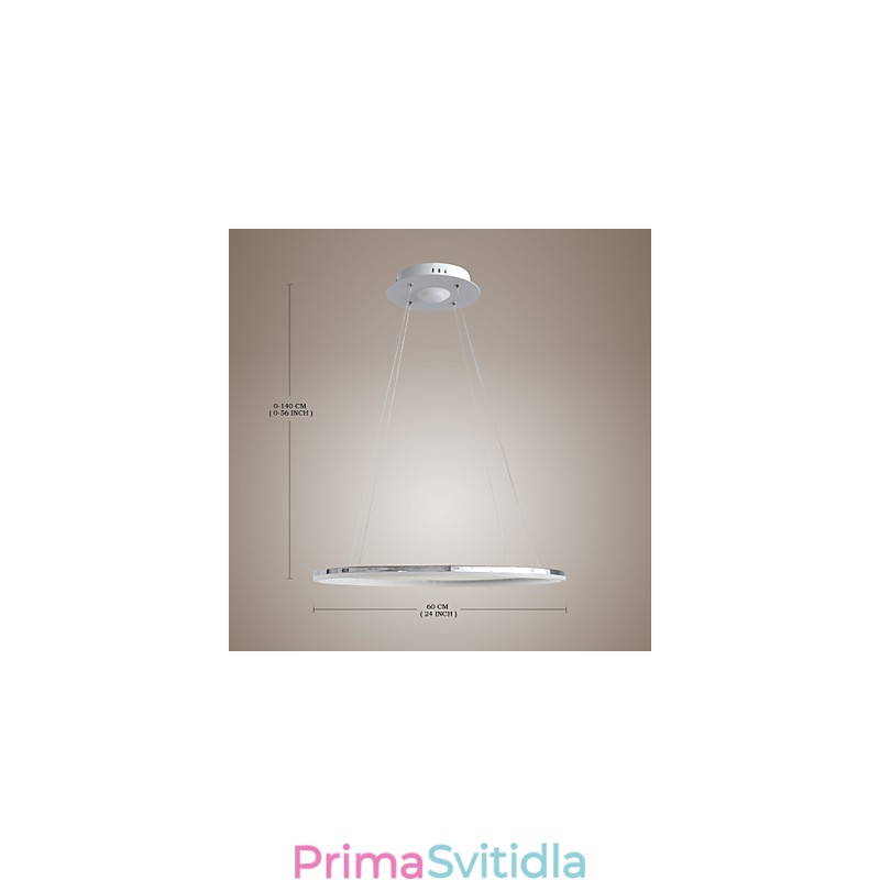 Závěsné světlo moderní design obývací prsten