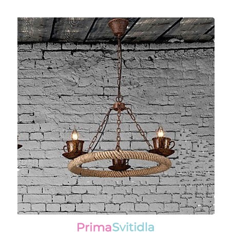 Keramický průmyslový větrný lustr Lustr RetroLron Simple3 Keramický průmyslový větrný lustr Lustr RetroLron Simple3