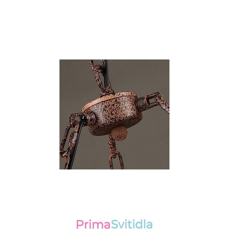 Keramický průmyslový větrný lustr Lustr RetroLron Simple3