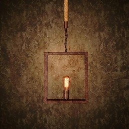 Tradiční klasické rustikální Lodge Vintage Retro Country Kovové závěsné světlo
