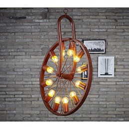 Retro přívěsek na kolečka K provedení staré průmyslové závěsné lampy A