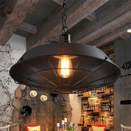 Závěsná svítidla American Country Retro z tepaného železa současné a smluvní Droplight