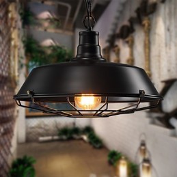 Závěsná svítidla American Country Retro z tepaného železa současné a smluvní Droplight