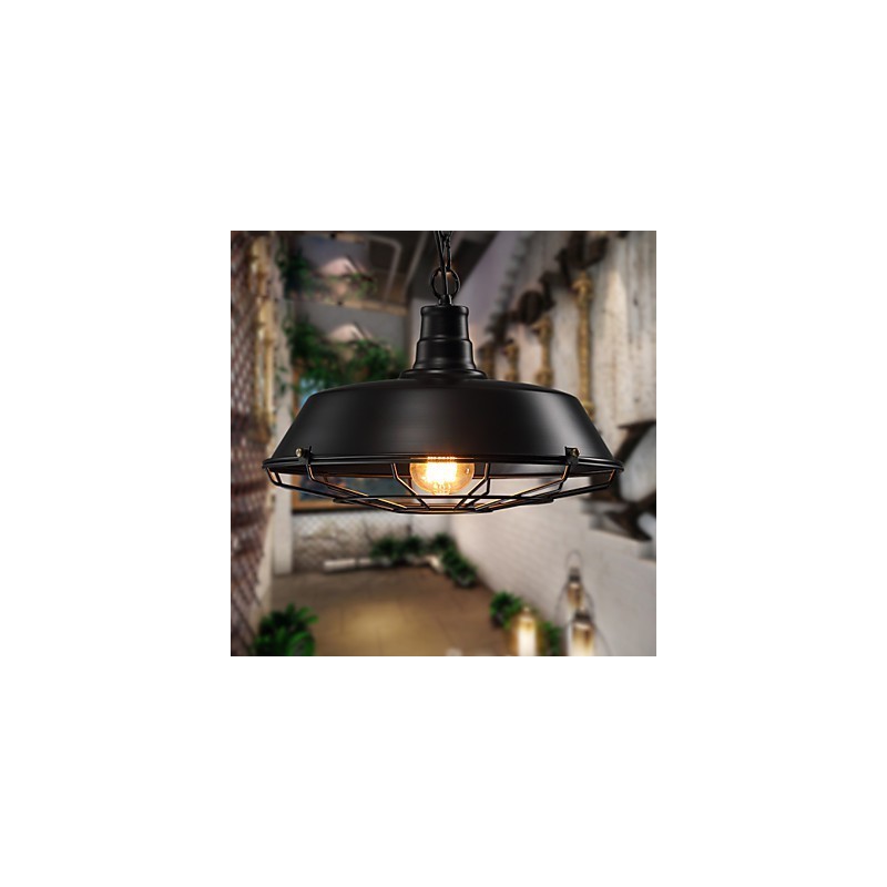 Závěsná svítidla American Country Retro z tepaného železa současné a smluvní Droplight