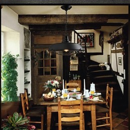 Závěsná svítidla American Country Retro z tepaného železa současné a smluvní Droplight