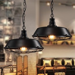 Závěsná svítidla American Country Retro z tepaného železa současné a smluvní Droplight