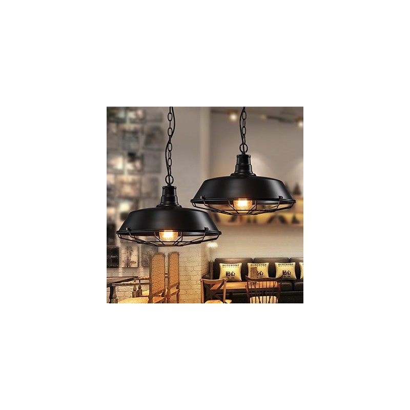 Závěsná svítidla American Country Retro z tepaného železa současné a smluvní Droplight